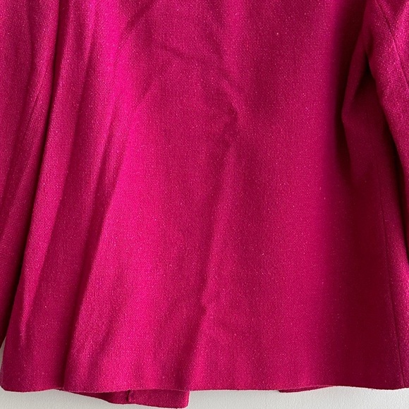 Pendleton Women's Fuchsia Wool Blazer, Bright Pink Jacket, Size Large - Picture 16 of 16